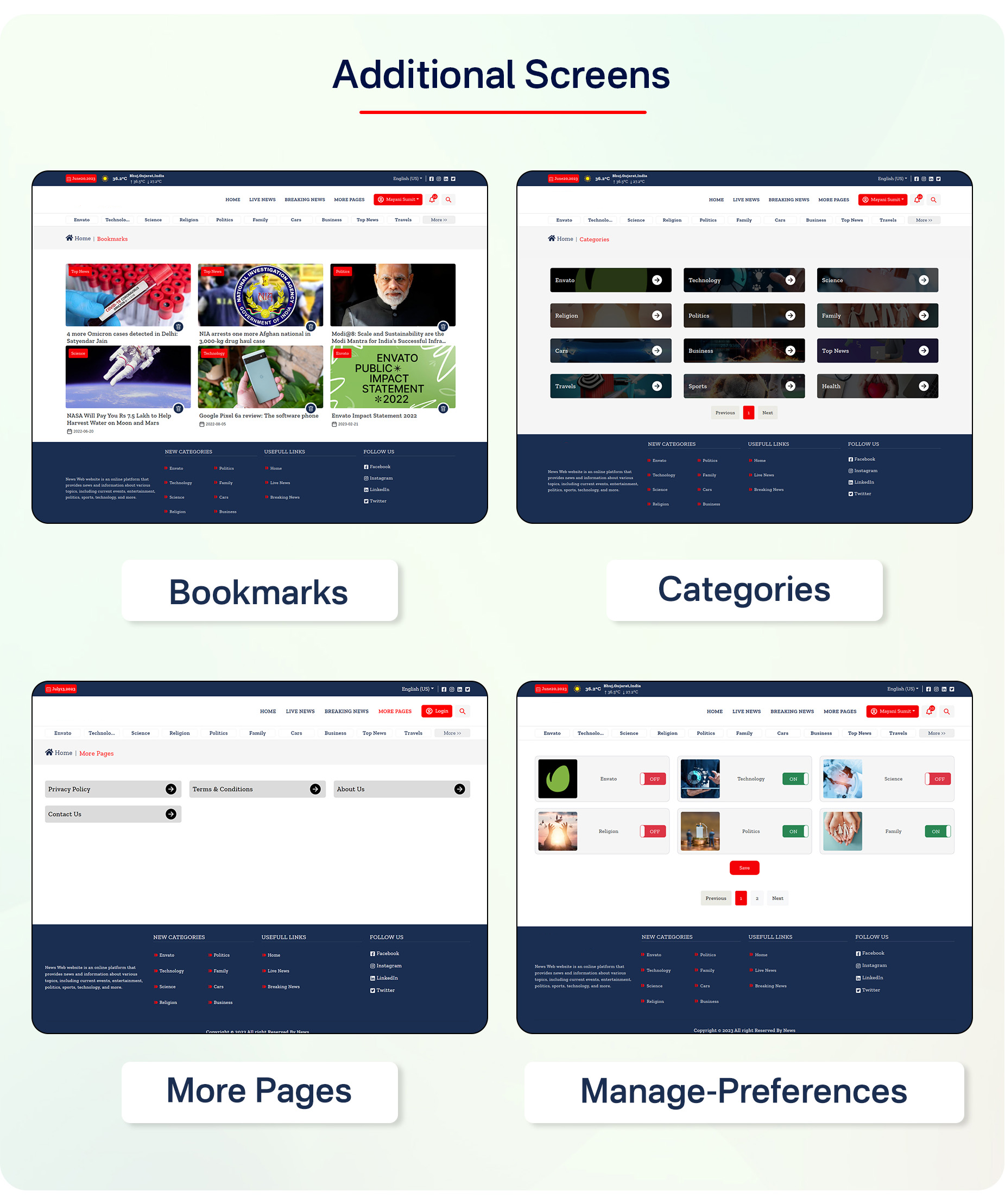 News App and Web -Flutter News App for Android and IOS App | News Website with Admin panel - 23